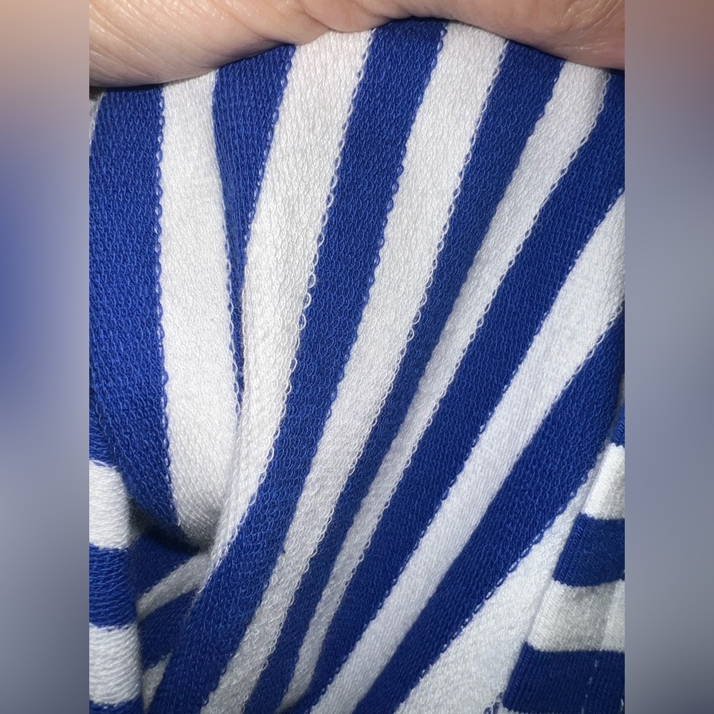 Umgee royal blue and white striped mini dress size medium - Picture 10 of 12